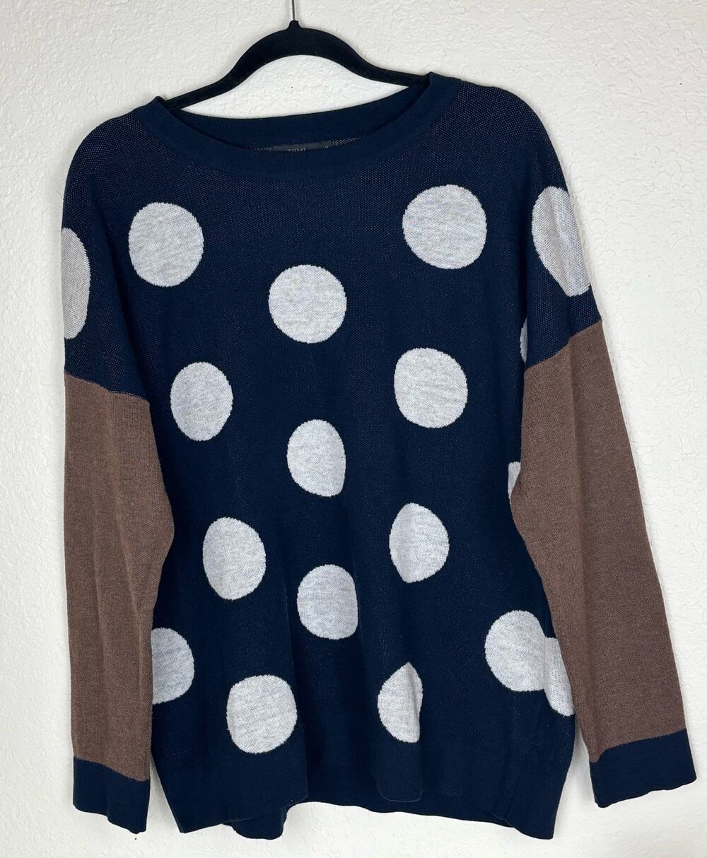 THML Oversized Polka Dot Sweater Size Medium